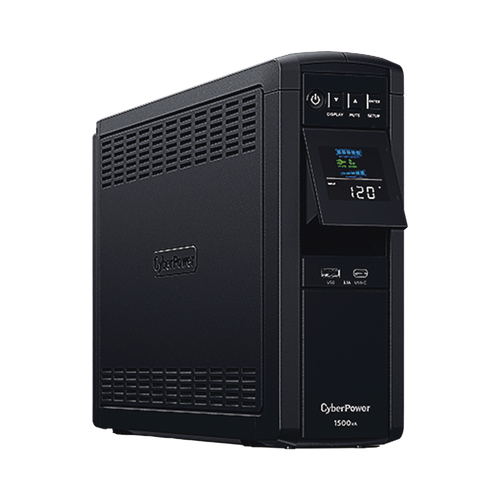 UPS de 1500 VA/900 W, Topología Línea Interactiva, Entrada 120 Vca NEMA 5-15P, Onda Senoidal Pura, Tipo Torre, Con 10 Tomas NEMA 5-15R