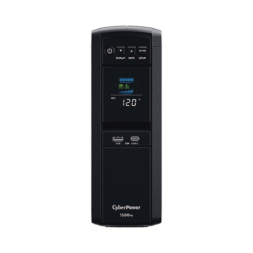 UPS de 1500 VA/900 W, Topología Línea Interactiva, Entrada 120 Vca NEMA 5-15P, Onda Senoidal Pura, Tipo Torre, Con 10 Tomas NEMA 5-15R