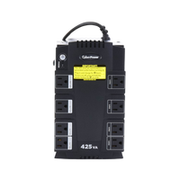 UPS de 425 VA/255 W, Topología Standby, Entrada 120 Vca NEMA 5-15P, Tipo Gabinete Compacto, Con 8 Tomas NEMA 5-15R