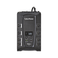 UPS de 825 VA/450 W, Topología Línea Interactiva, Entrada 120 Vca NEMA 5-15P, Tipo Gabinete Compacto, Con 8 Tomas NEMA 5-15R