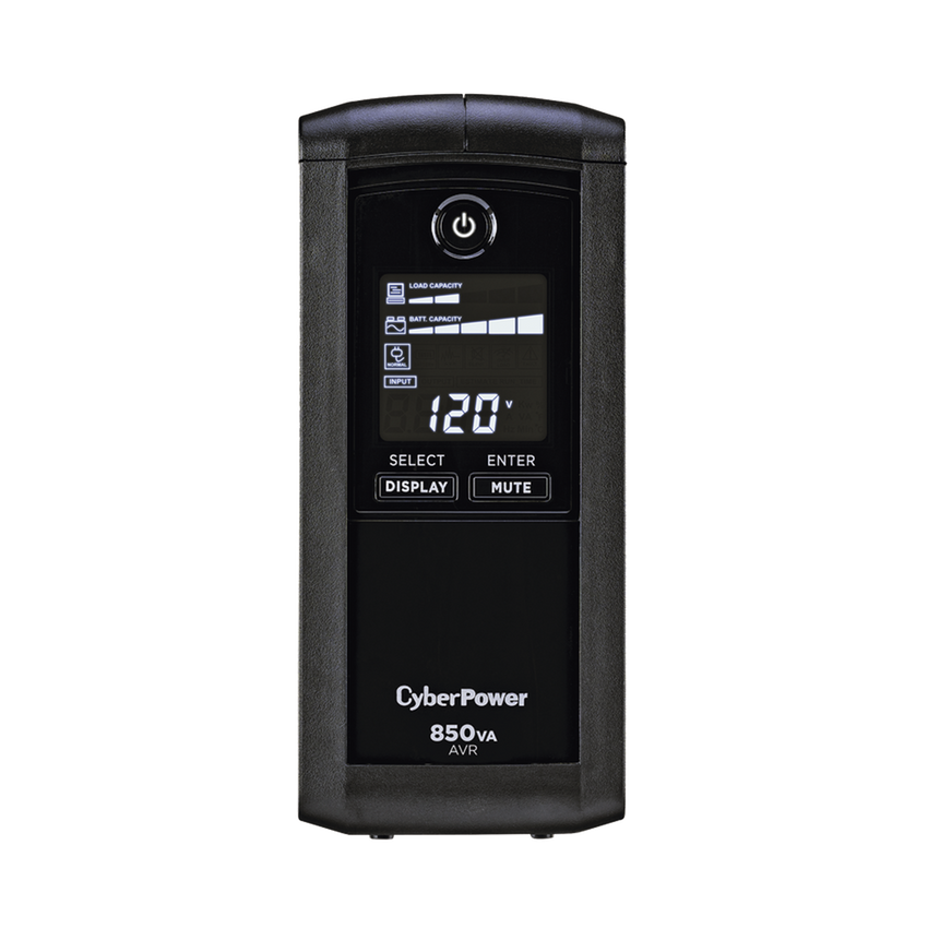 UPS de 850 VA/510 W, Topología Línea Interactiva, Entrada 120 Vca NEMA 5-15P, Tipo Mini Torre, Con 9 Tomas NEMA 5-15R