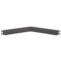 Tapa Ciega Para Rack Estándar de 19in, Angulado, de Acero, 1UR, Color Negro