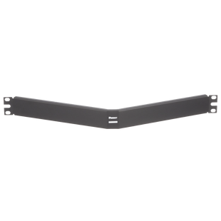 Tapa Ciega Para Rack Estándar de 19in, Angulado, de Acero, 1UR, Color Negro