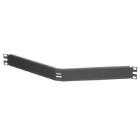 Tapa Ciega Para Rack Estándar de 19in, Angulado, de Acero, 1UR, Color Negro