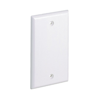 Placa de Pared Ciega Universal, Material ABS, Color Blanco