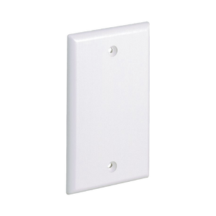 Placa de Pared Ciega Universal, Material ABS, Color Blanco