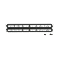 Panel de Parcheo Modular Mini-Com (Sin Conectores), Plano, Sin Blindaje, de 48 Puertos, 2 UR