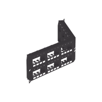 Panel de Parcheo Modular Mini-Com (Sin Conectores), Angulado Instalación la Ras, Sin Blindaje, de 48 Puertos, 2UR
