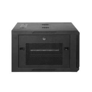 Gabinete Fijo para Montaje en Pared con Puerta Perforada, 6UR (600 x 372 x 600 mm) (An. x Al. x Prof.)