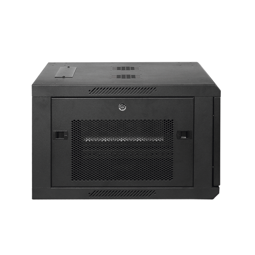 Gabinete Fijo para Montaje en Pared con Puerta Perforada, 6UR (600 x 372 x 600 mm) (An. x Al. x Prof.)