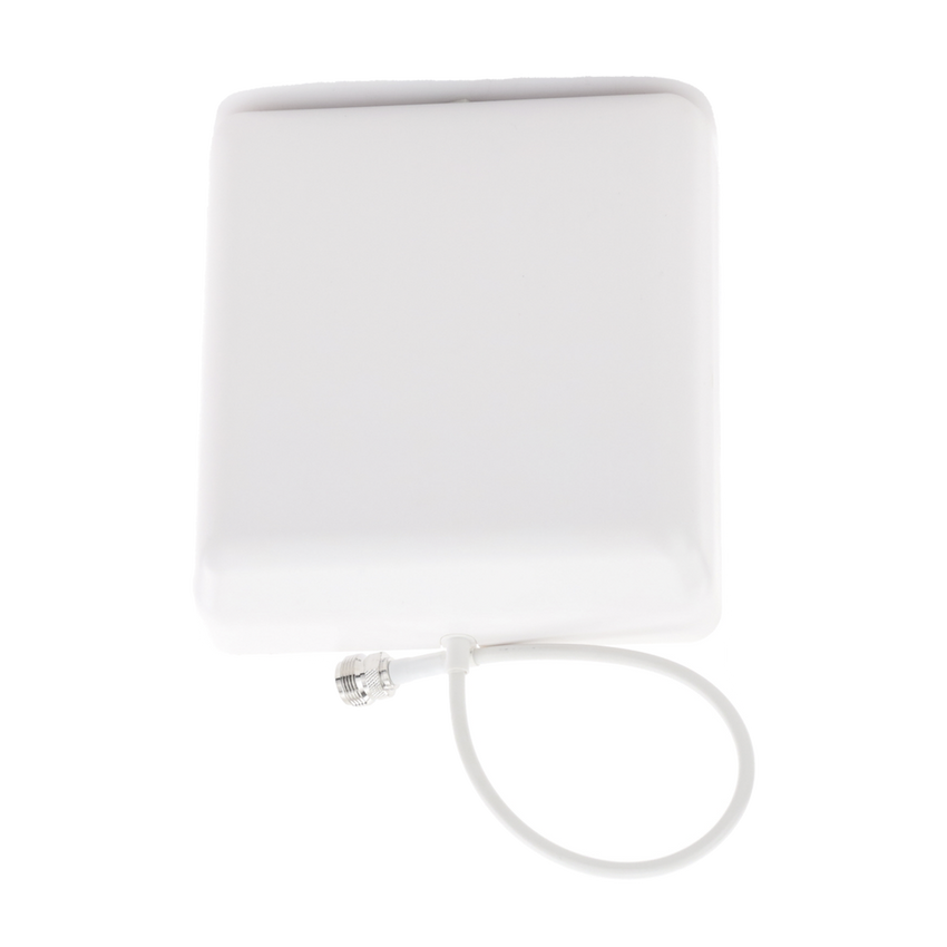 Antena direccional tipo Panel para interior/ Cubre 698-960 MHz, 1710-2700 MHz/ Ganancia 4-6 dBi, 8 dBi/ Conector N-Hembra/ Incluye montaje para pared.