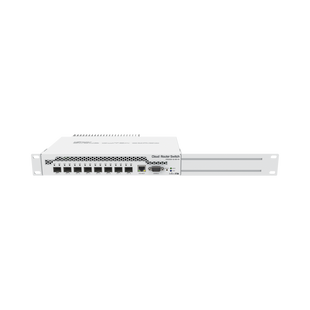 (CRS309-1G-8S+IN) Switch administrable Sistema Operativo Dual, puerto 1G Rj45, 8 puertos 10G SFP+ para Escritorio