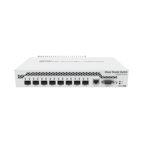 (CRS309-1G-8S+IN) Switch administrable Sistema Operativo Dual, puerto 1G Rj45, 8 puertos 10G SFP+ para Escritorio