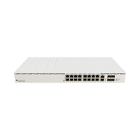 Cloud Router Switch 16 puertos, 8 PoE+ y 8 PoE++, Fuentes redundantes Hot-Swap