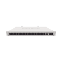 (CRS354-48G-4S+2Q+RM) Cloud Router Switch 48 puertos Gigabit Ethernet, 4 puertos SFP+ 10G, 2 puertos QSFP+ 40G, Montaje en Rack