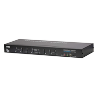 Switch KVM | 8 Puertos | DVI/VGA | Conexión en Cascada | Control de hasta 512 computadoras | USB 2.0 | Soporte Modo Difusión | Función Multipantalla