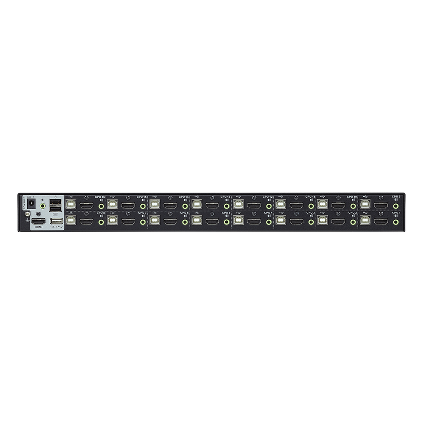 Consola KVM USB | 16 Computadoras HDMI | Hub USB 2.0 | Modo Multipantalla | Video DynaSync™ | Soporta Audio | Calidad 1080p/1920x1200 | Soporte Multiplataforma