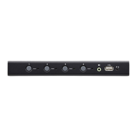 Switch KM USB| 4 Puertos | Boundless Switching | RS232 | Controla 4 Computadoras con 1 Teclado/Mouse
