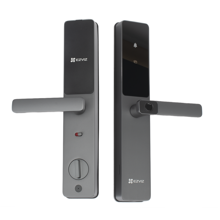 Cerradura Inteligente / Wi-Fi / Bluetooth  / Códigos Temporales Para Visitantes / Lectura de Huella / Lectura de Tag / Contraseña /  Botón para Timbrar / Apertura Remota /  Alarma Anti-intrusión /  No Requiere HUB