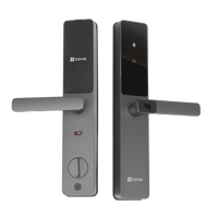 Cerradura Inteligente / Wi-Fi / Bluetooth  / Códigos Temporales Para Visitantes / Lectura de Huella / Lectura de Tag / Contraseña /  Botón para Timbrar / Apertura Remota /  Alarma Anti-intrusión /  No Requiere HUB