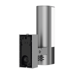 Cámara IP 4 Megapíxel / Wi-Fi / Lampara Integrada / Audio de dos vías / Imágen Nocturna a Color / Detección Humana / Audios Personalizables  / Uso Exterior con Protección