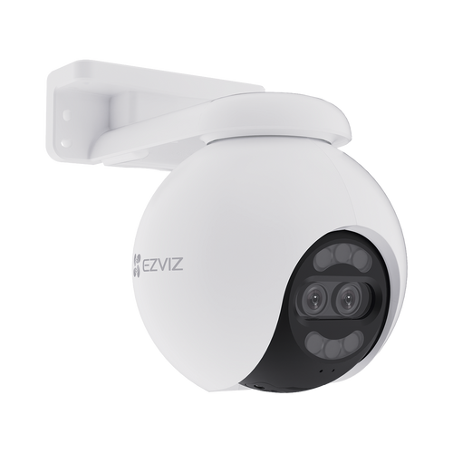 Cámara PT / Wi-Fi / Lente Dual / Panorámica 360° / Resolución 4K / Visión Nocturna ColorFULL  / IA Detección de Humanos y Vehiculos / Alarma con Sirena y Luz / IP65
