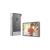 Videoportero IP Conexión a 2 Hilos / Con Monitor Wi-Fi para Interior / Frente de Calle  IP65 Uso En Exterior Debe Tener Protección / Cámara 3 Megapíxel / Llamada a la App / Apertura remota  / Soporta 2 Puertas / Ranura para Mic