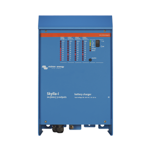 Skylla-i 24/100 / Cargador de Baterías para Ambientes Marinos 24 V, 100 A / Bancos de 500 a 1000 Ah