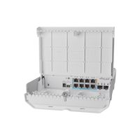 (CSS610-1Gi-7R-2S+OUT) netPower Lite 7R Switch Smart 7 puertos PoE Inverso Gigabit, 2 SFP+ 10G, para exterior