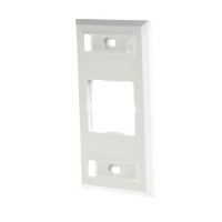 Placa de Pared CT, Para un Acoplador, Color Blanco