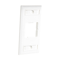 Placa de Pared CT, Para un Acoplador, Color Blanco