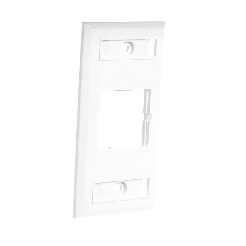 Placa de Pared CT, Para un Acoplador, Color Blanco