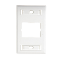 Placa de Pared CT, Para un Acoplador, Color Blanco