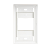 Placa de Pared CT, Para un Acoplador, Color Blanco