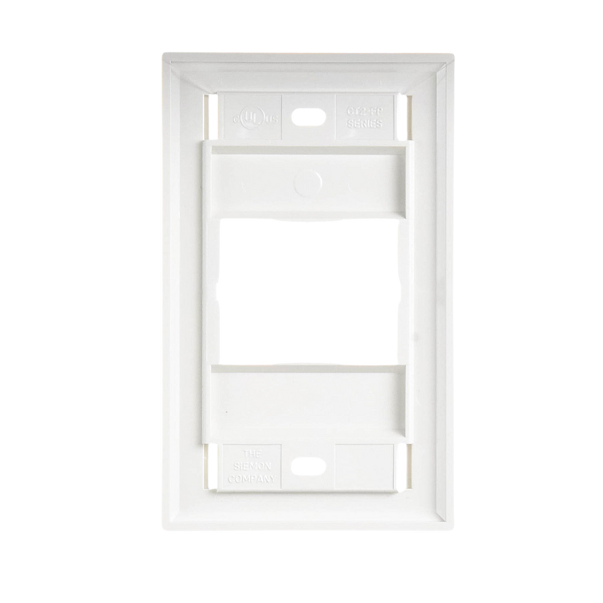 Placa de Pared CT, Para un Acoplador, Color Blanco
