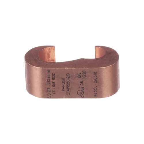 Conector de compresión a tierra de cobre Panduit CTAPR2/0-2-L, 1Pz