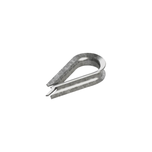 Cuello/ Guardacabo/ Rozadera para Cable de 3/8" de Acero Galv. por Inmersión.