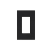 Tapa Color Negro para interruptor o dimmer Lutron, 1 gang, limpio y moderno