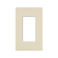 Placa de pared 1 espacio, para atenuador (dimmer), switch ó control remoto PICO inalámbrico.