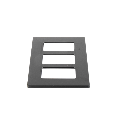 Tapa Color Blanco Negro para interruptor o dimmer Lutron, 3 gang, limpio y moderno