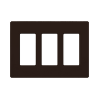 Placa de pared 2 espacio, para atenuador (dimmer), switch ó control remoto PICO inalámbrico.