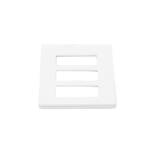 Tapa Color Blanco para interruptor o dimmer Lutron, 3 gang, limpio y moderno