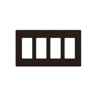 PLACA DE PARED COLOR CAFÉ, 4 ESPACIOS