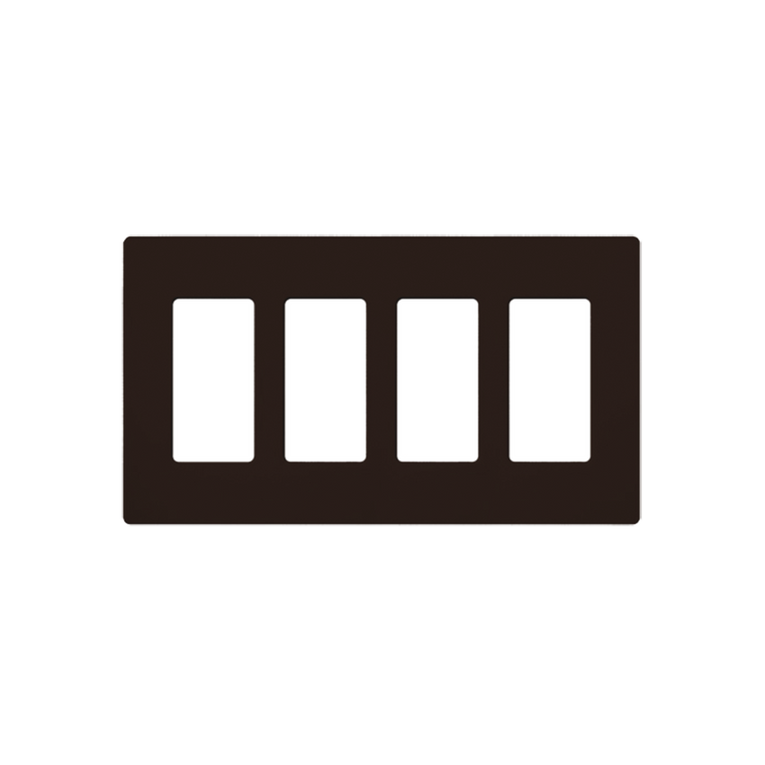 PLACA DE PARED COLOR CAFÉ, 4 ESPACIOS