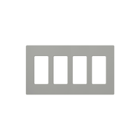 PLACA DE PARED COLOR GRIS, 4 ESPACIOS