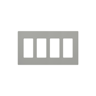 PLACA DE PARED COLOR GRIS, 4 ESPACIOS