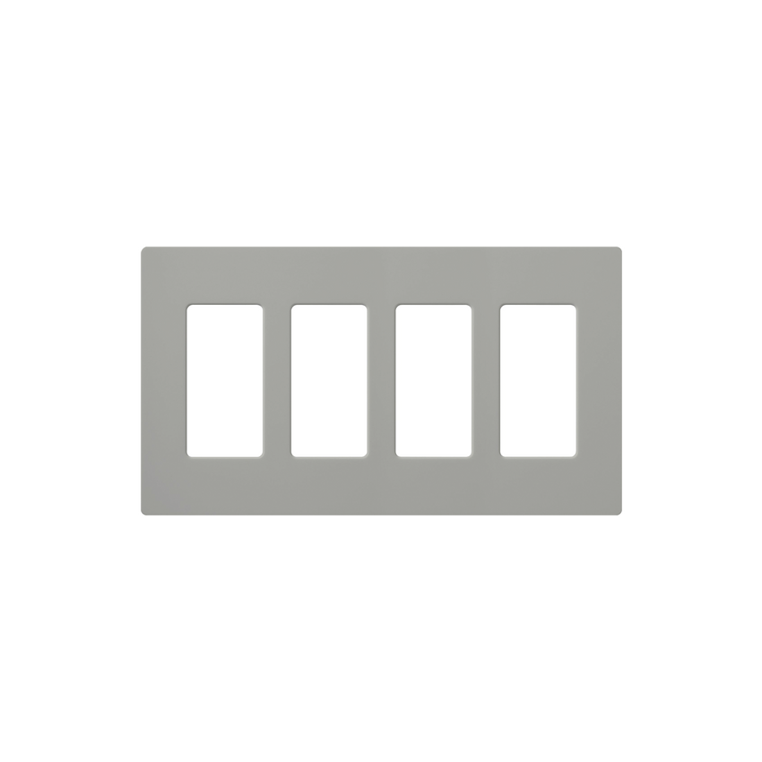 PLACA DE PARED COLOR GRIS, 4 ESPACIOS