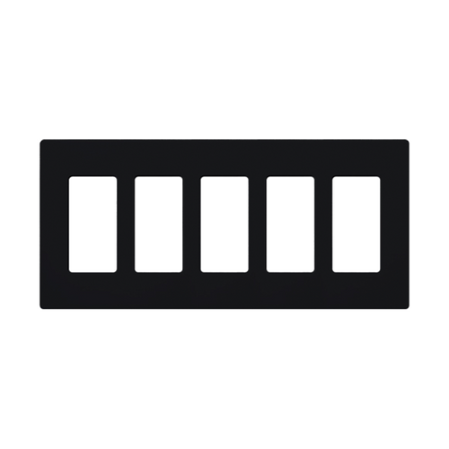 Placa de pared 5 espacios, para atenuador (dimmer), switch ó control remoto PICO inalámbrico