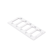 Placa de pared 5 espacios, para atenuador (dimmer), switch ó control remoto PICO inalámbrico
