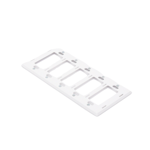 Placa de pared 5 espacios, para atenuador (dimmer), switch ó control remoto PICO inalámbrico